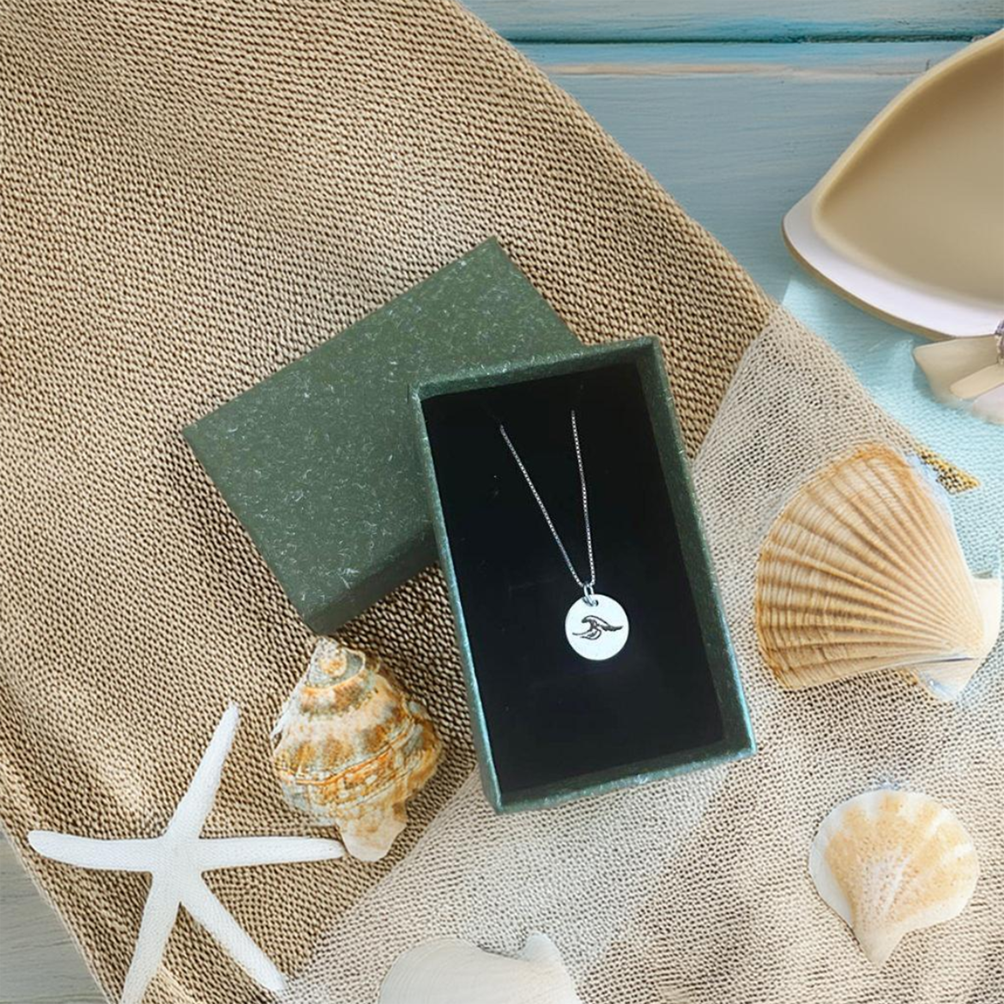 Ocean Wave 925 Sterling Silver Necklace